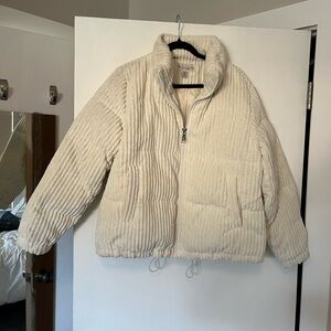 Koolaburra Cream Ribbed Jacket